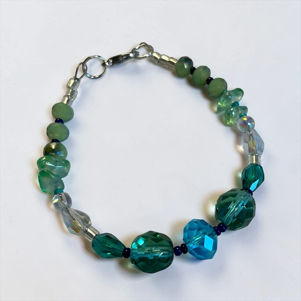🍭5 for $20🍭 Handmade Czech Glass Crystal Bracelet CC